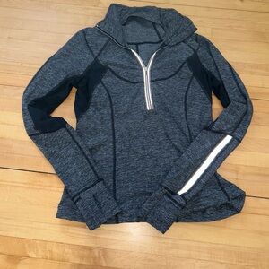 lululemon athletica Heathered Dark Gray Half-Zip Pullover